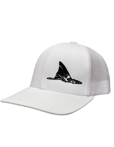 Redfish Tail Snapback- Solid White