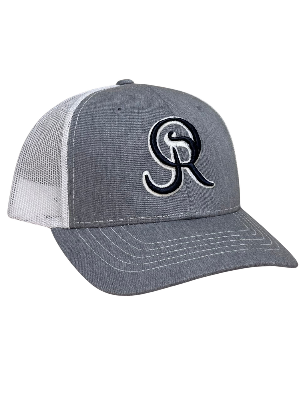 Youth OR Logo Snapback- Heather Grey/White