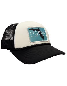 OR Florida Patch Snapback-White/Black with Rope Detail