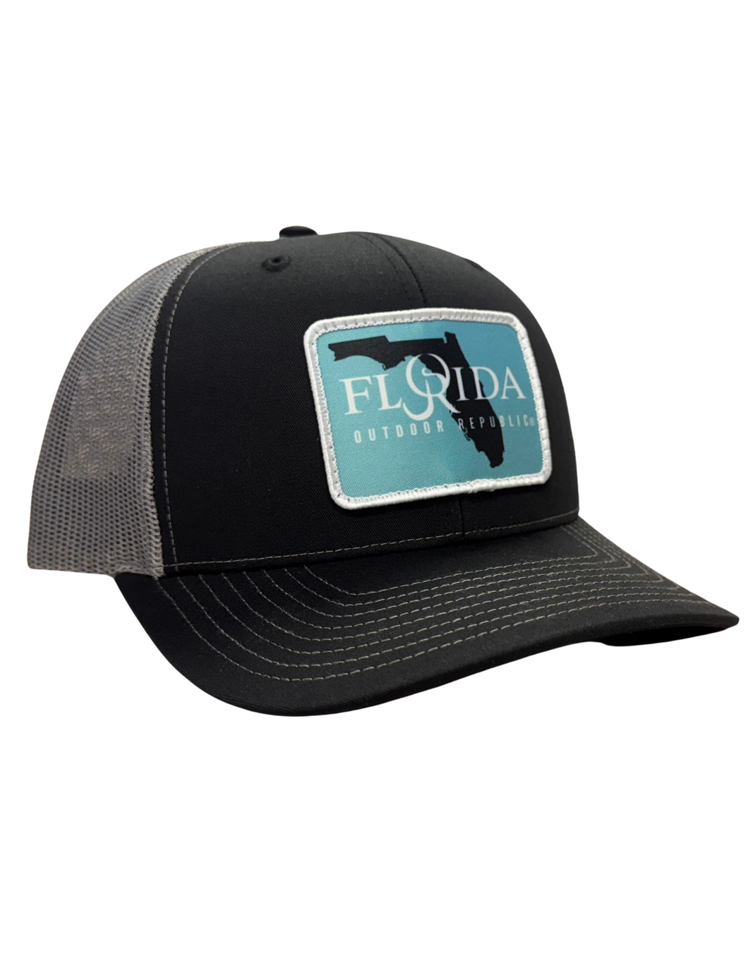 OR Florida Patch Snapback-Black/Charcoal