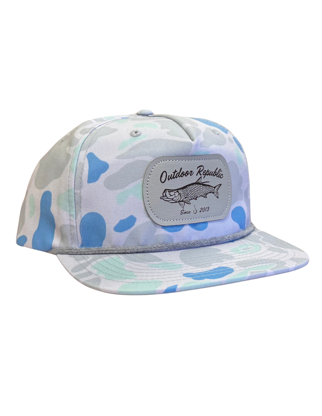 OR Silver King Snapback-Saltwater Duck Camo/Charcoal Rope
