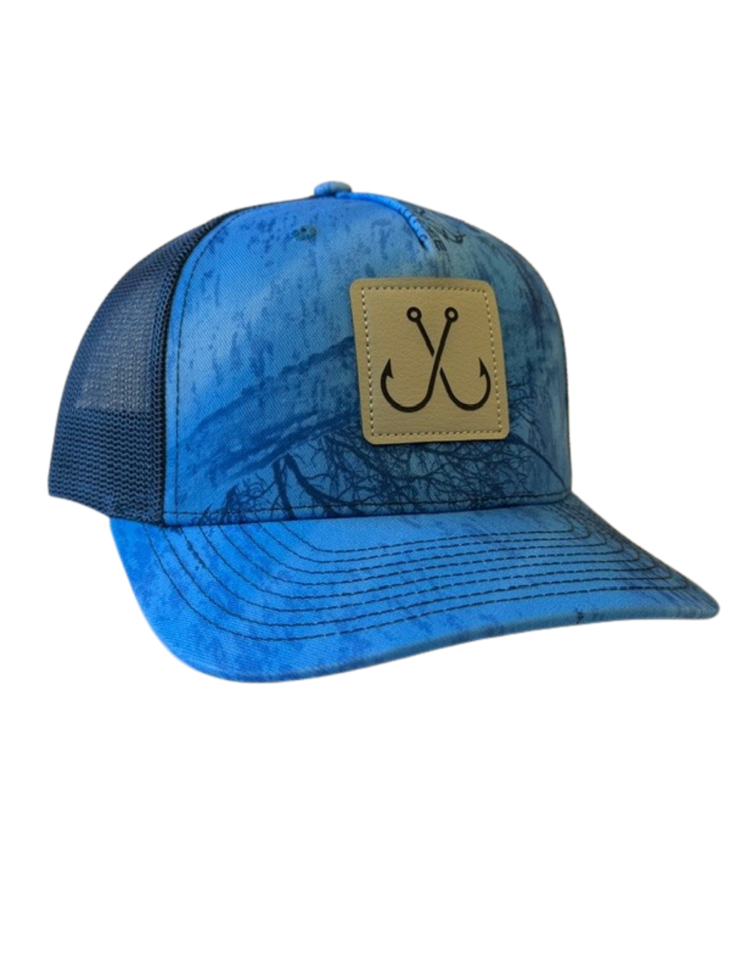 Fish Hook Snapback-Realtree Fishing Light Blue/Navy
