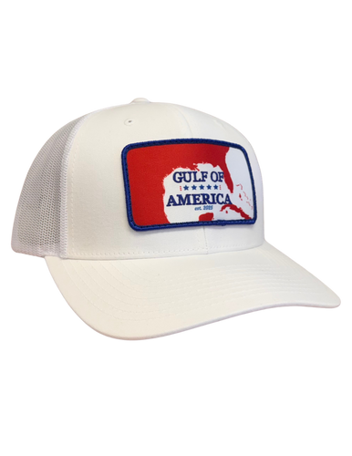 Gulf of America Solid White Snapback