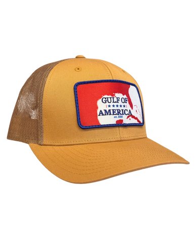 Gulf of America Solid Amber Gold Snapback