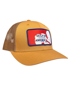 Gulf of America Solid Amber Gold Snapback