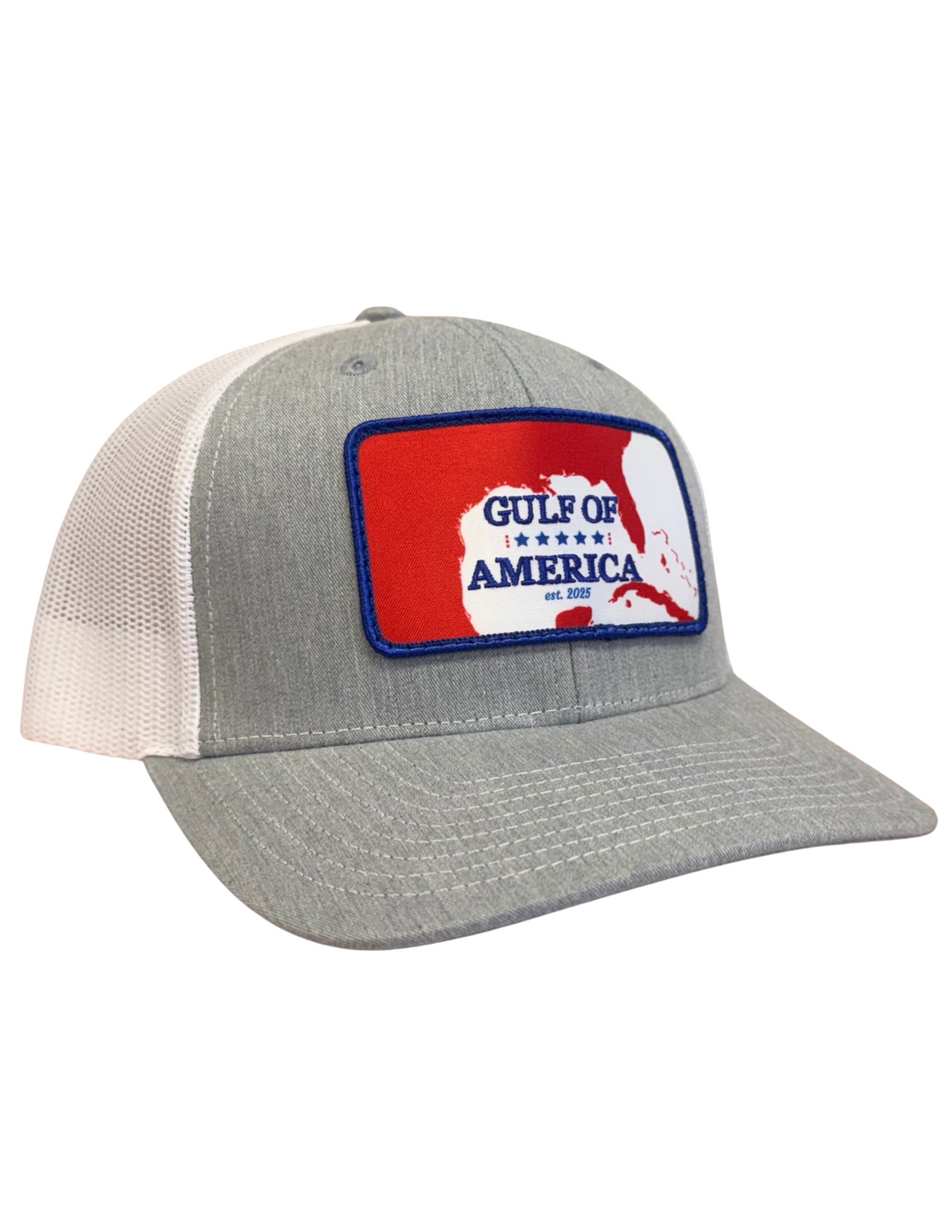 Gulf of America Heather Grey/White Snapback