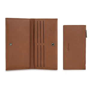 Wrangler Long Wallet with Detachable Zipper Pocket