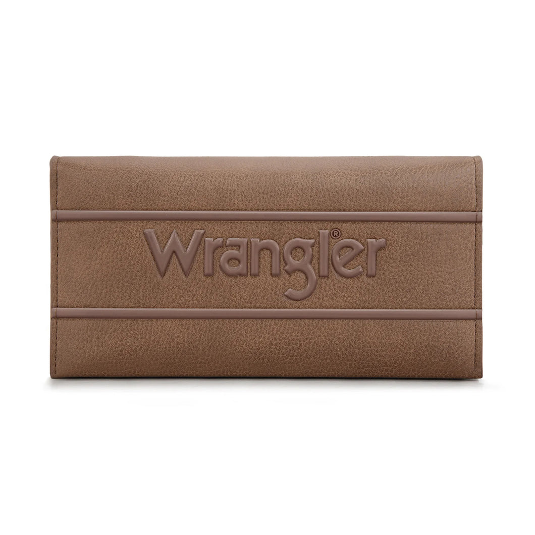Wrangler Long Wallet with Detachable Zipper Pocket (2 color options)