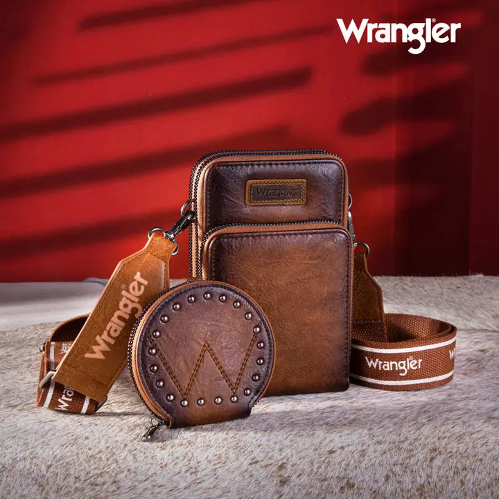 Wrangler Crossbody Cell Phone Purse with Coin Pouch