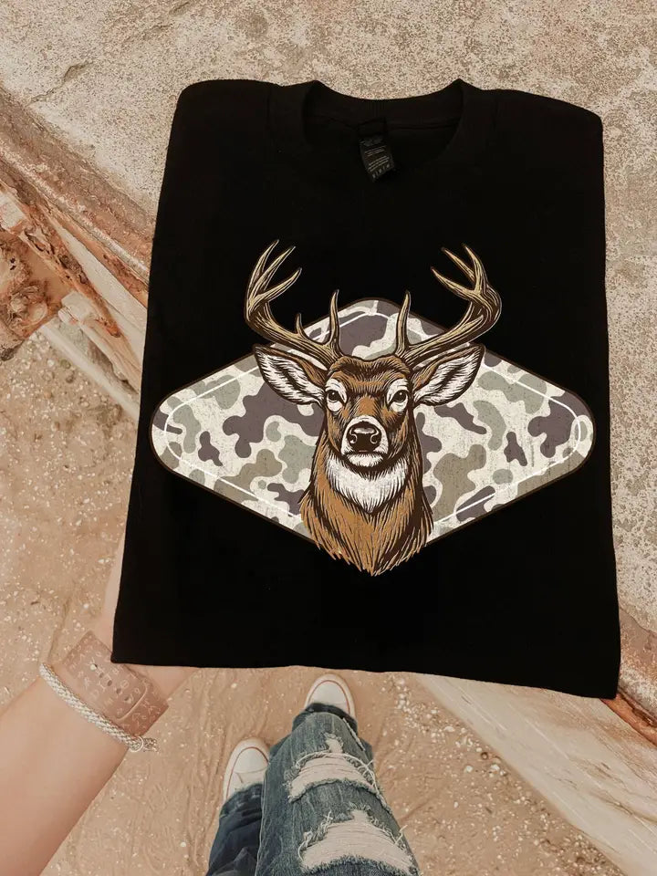 Camo Deer Tee