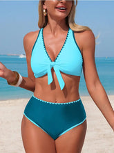 Lace Tie Two-Piece Bathing Suit