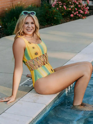 Sunflower Criss Cross Swimsuit