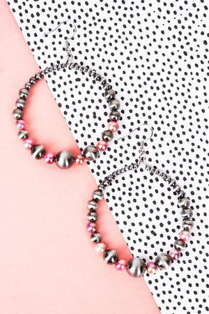 Round Beaded Earrings ( 2 options)