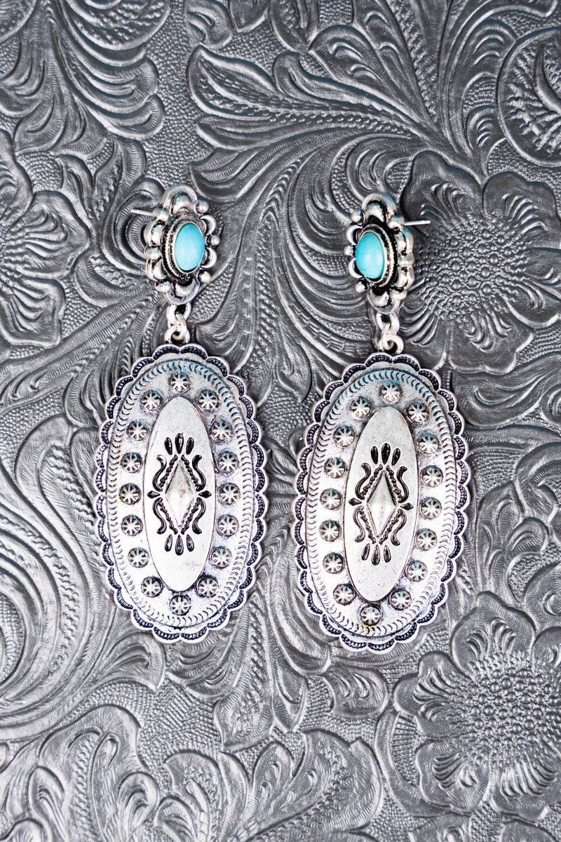Burnished Silvertone Earrings (2 options)