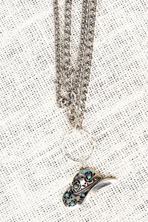 Layered Silvertone Necklace