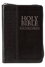 LuxLeather Zippered KJV Bible (2 color/size options)