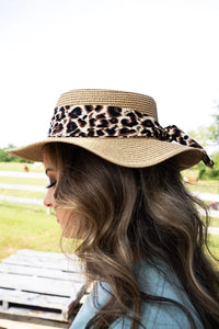 Straw Boater Hat (2 color options)