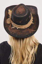 Cody Canyon Black Vintage Felt Cowgirl Hat