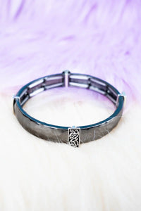 Hematite and Silverstone Bracelet