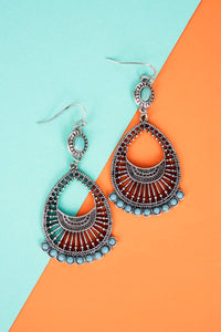 Turquoise Madrid Teardrop Earrings