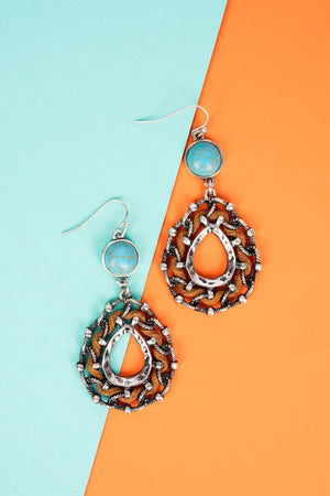 Turquoise Wakefield Teardrop Earrings