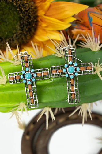 Cedar Lake Cross Earrings