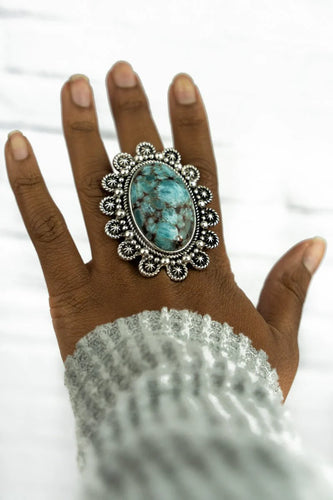 Turquoise Mirror Lake Ring