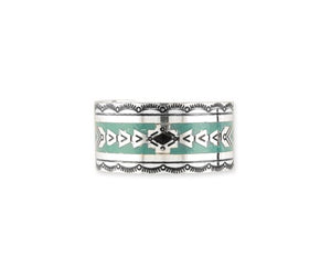 Myra Mesa Heritage Etched Metal Cuff Bracelet
