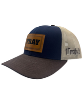 Pray Snapback- Navy/Khaki/Brown