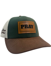 Pray Snapback- Hunter Green/Birch/Chestnut