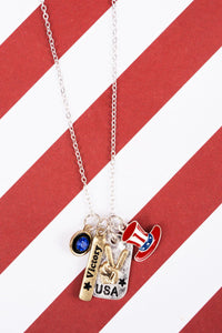 Crystal Avenue Victory Stars & Stripes Necklace