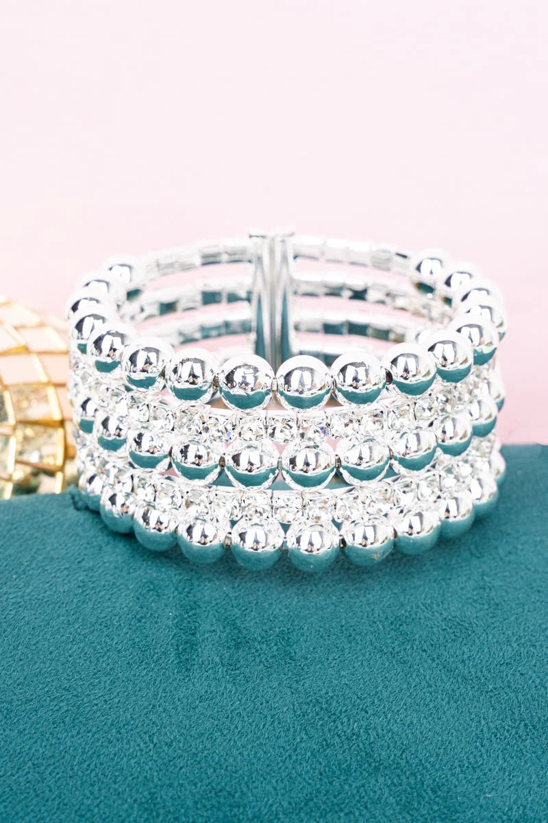Crystal Avenue Vip Status Crystal Cuff Bracelet