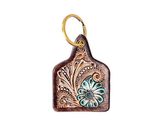 Myra Hand-tooled Key Fob (2 options)