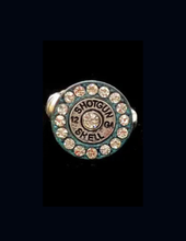 12 GA Shotgun Bullet Shell Rhinestone Stretch Ring