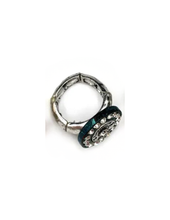 12 GA Shotgun Bullet Shell Rhinestone Stretch Ring