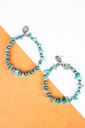 Turquoise Chip Earrings