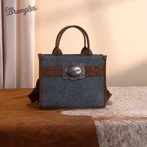 Wrangler Buckle Tote/Crossbody -Jean