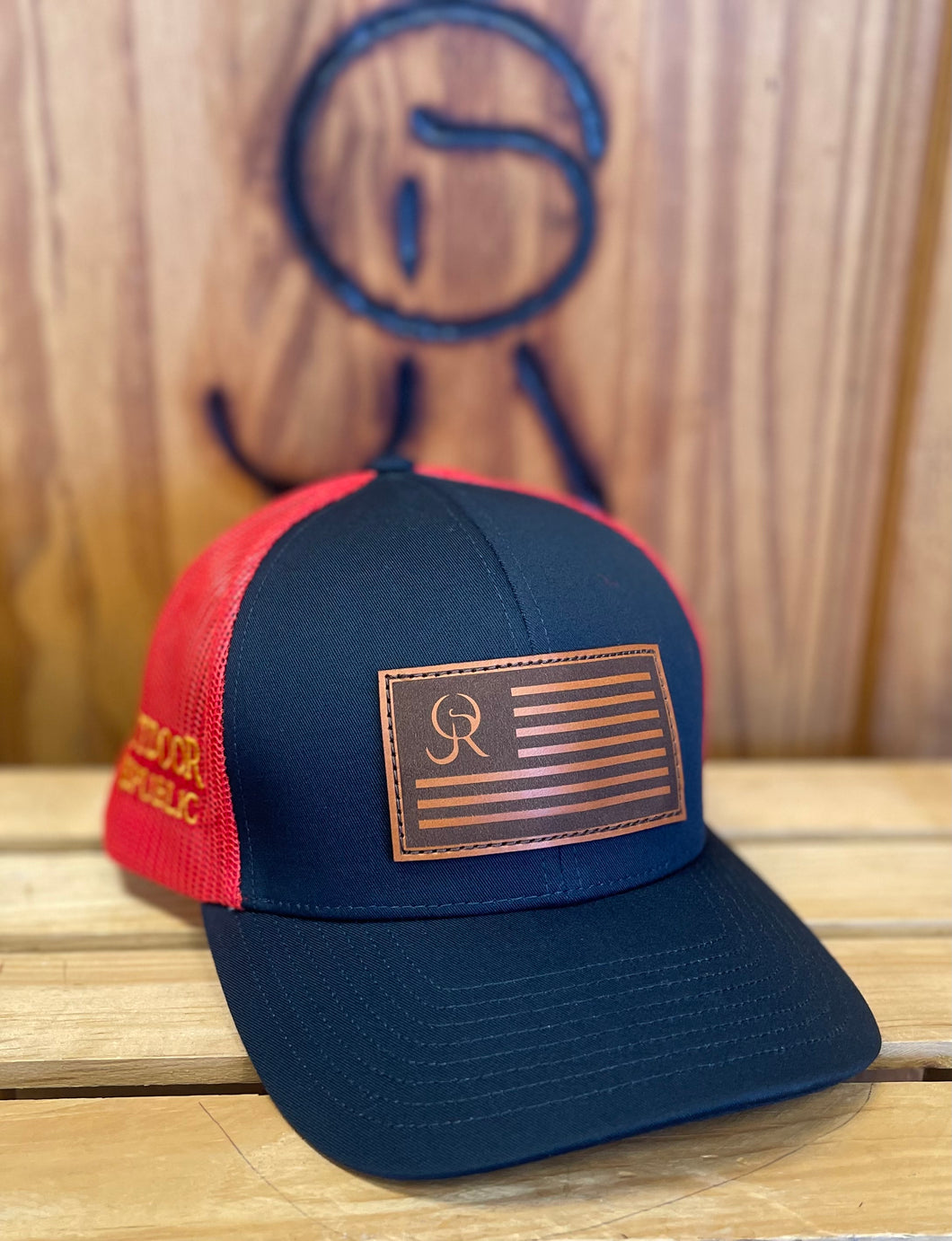 Leather OR Flag Snapback hat