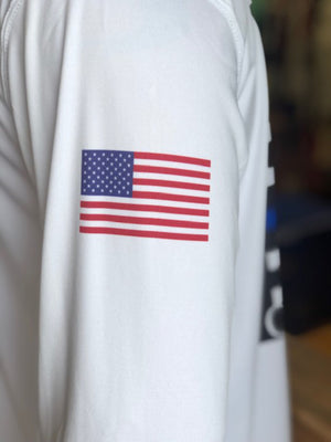 First Responder Blue Line - UPF 50 Performance Shirt (Unisex)