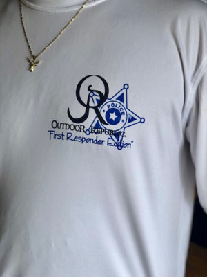 First Responder Blue Line - UPF 50 Performance Shirt (Unisex)