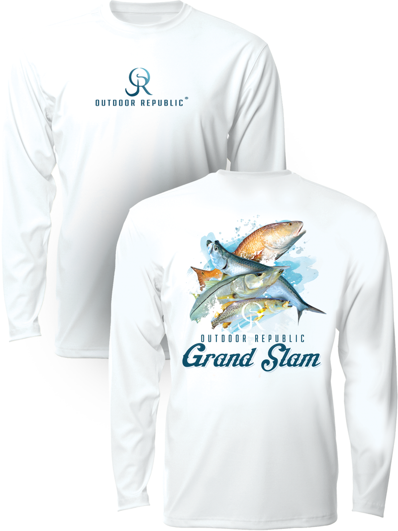 WTF - What The Fin? Long-Sleeve Performance Wicking Shirt - Offshore Grand  Slam 