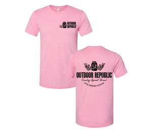 Southern Style Mason Jar T-Shirt (Ladies Design) (8  Color Options)