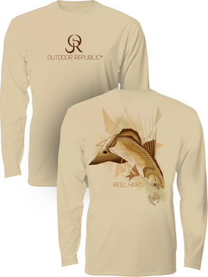 Reel Hard Redfish - UPF 50 Performance Shirt (Unisex)