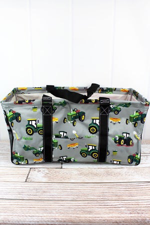 Collapsible Haul-It-All Basket with Mesh Pockets