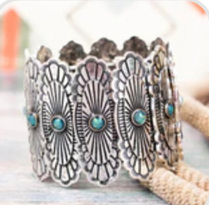 Saxonburg Iridescent Wide Bracelet