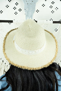 Santa Barbara Lace Beige Straw Hat