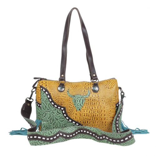 Myra Taurean Leather & Hairon Bag