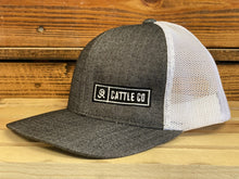 OR Cattle Co. Side Patch Snapback- Light Grey/White