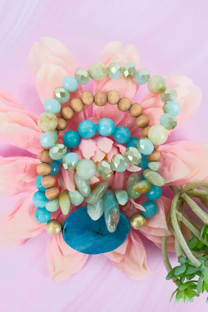 Agate Song Beaded Bracelet Set