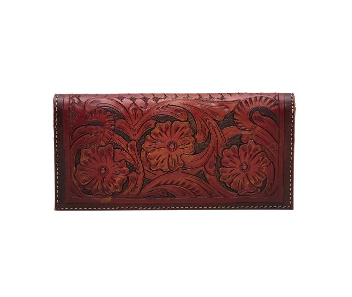 Myra Zipper Red Wallet